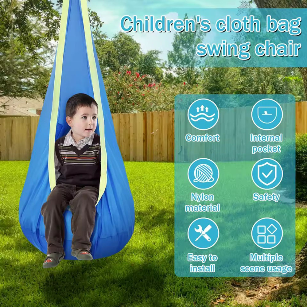 Kids Outdoor Furniture Set - Kinder-Schaukelsitz aus Nylon mit Aufblasbarem Kissen,