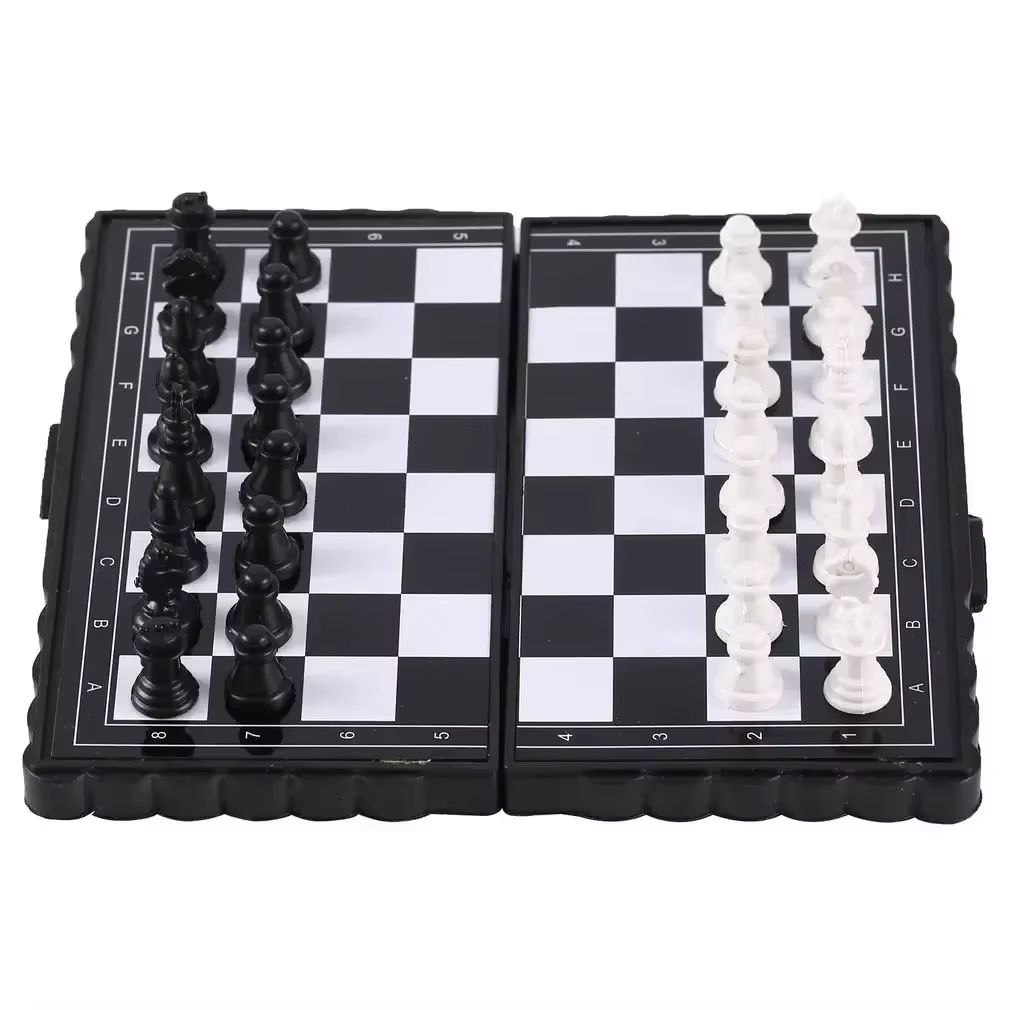Kids Outdoor Games - 1 Stück Mini Magnetisches Schachspiel Faltbares