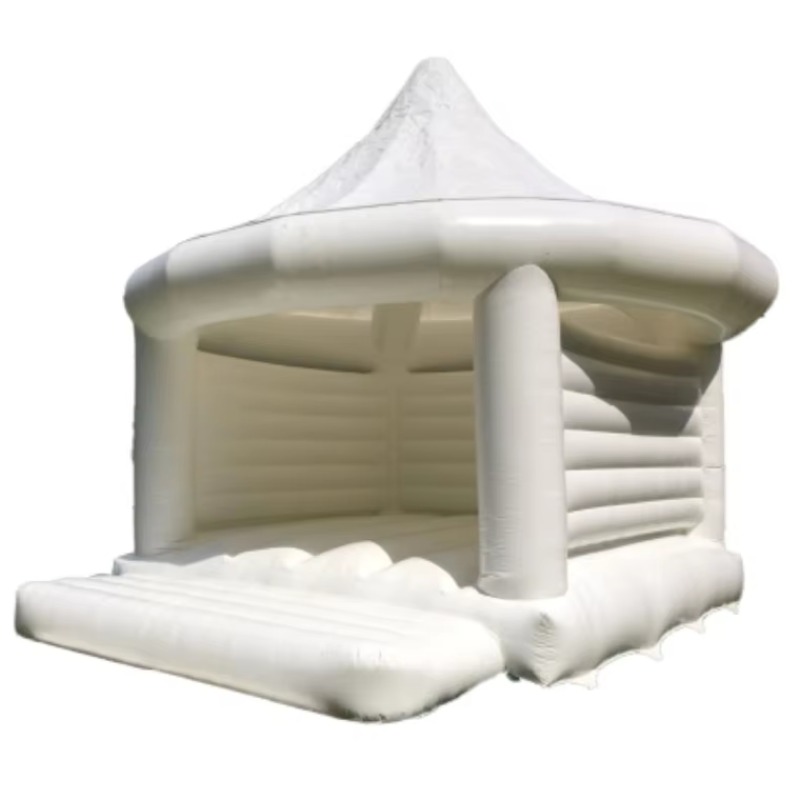 Kids Outdoor Games - Aufblasbares Weißes Hochzeits-Hüpfhaus Outdoor-Spielzeug für Kinder