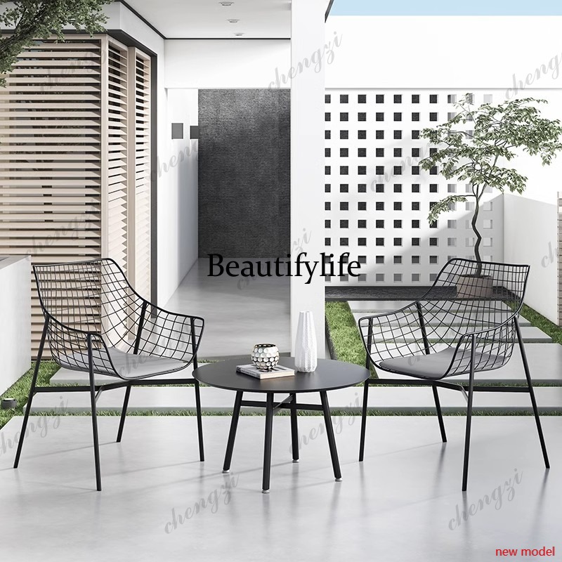 Kids Outdoor Furniture Set - Minimalistische Gartenmöbel-Sets mit Polsterung, Nordische Stühle,
