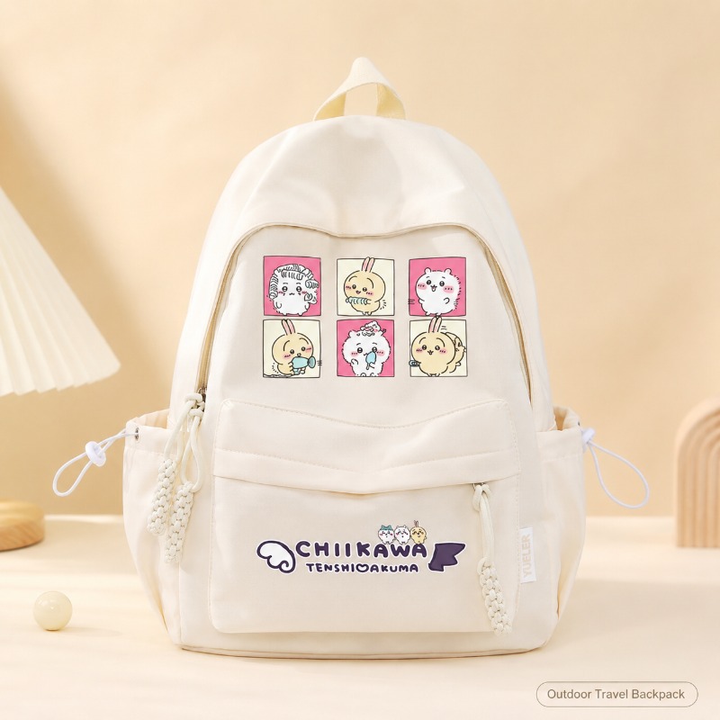 Kids Outdoor Movies - Niedlicher Chiikawa-Kinderrucksack, verstärkter Stoff, langlebig, schmutzabweisend,