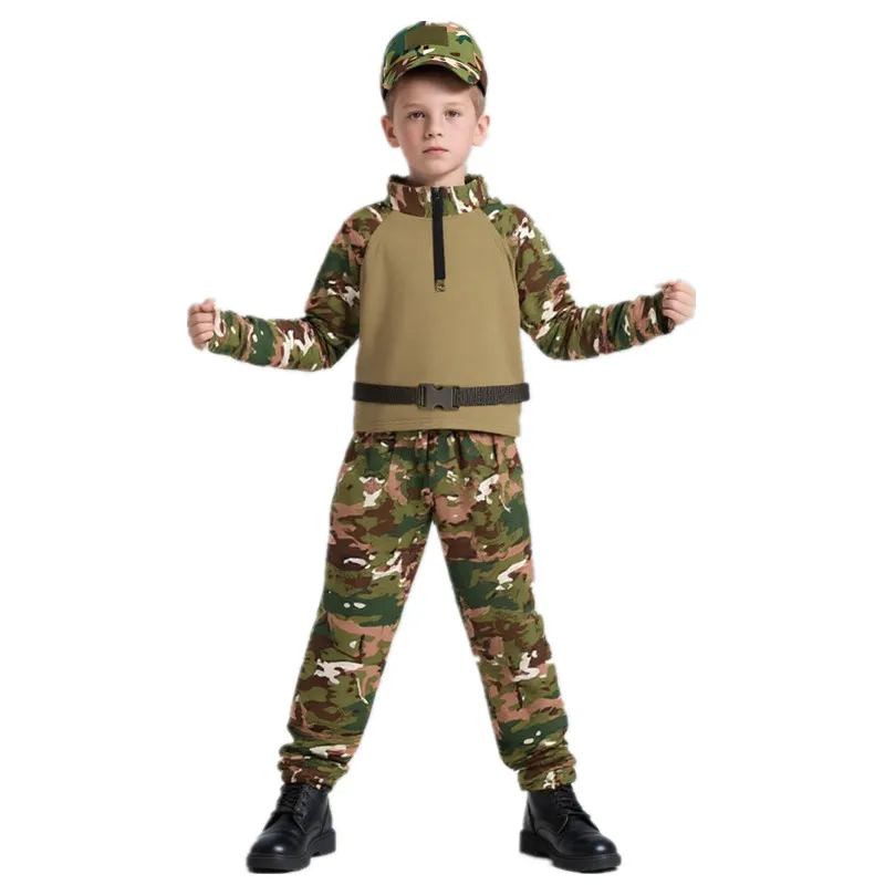 Kids Outdoor Movies - Kinder Erwachsene Camouflage Frosch Outfit Sommer