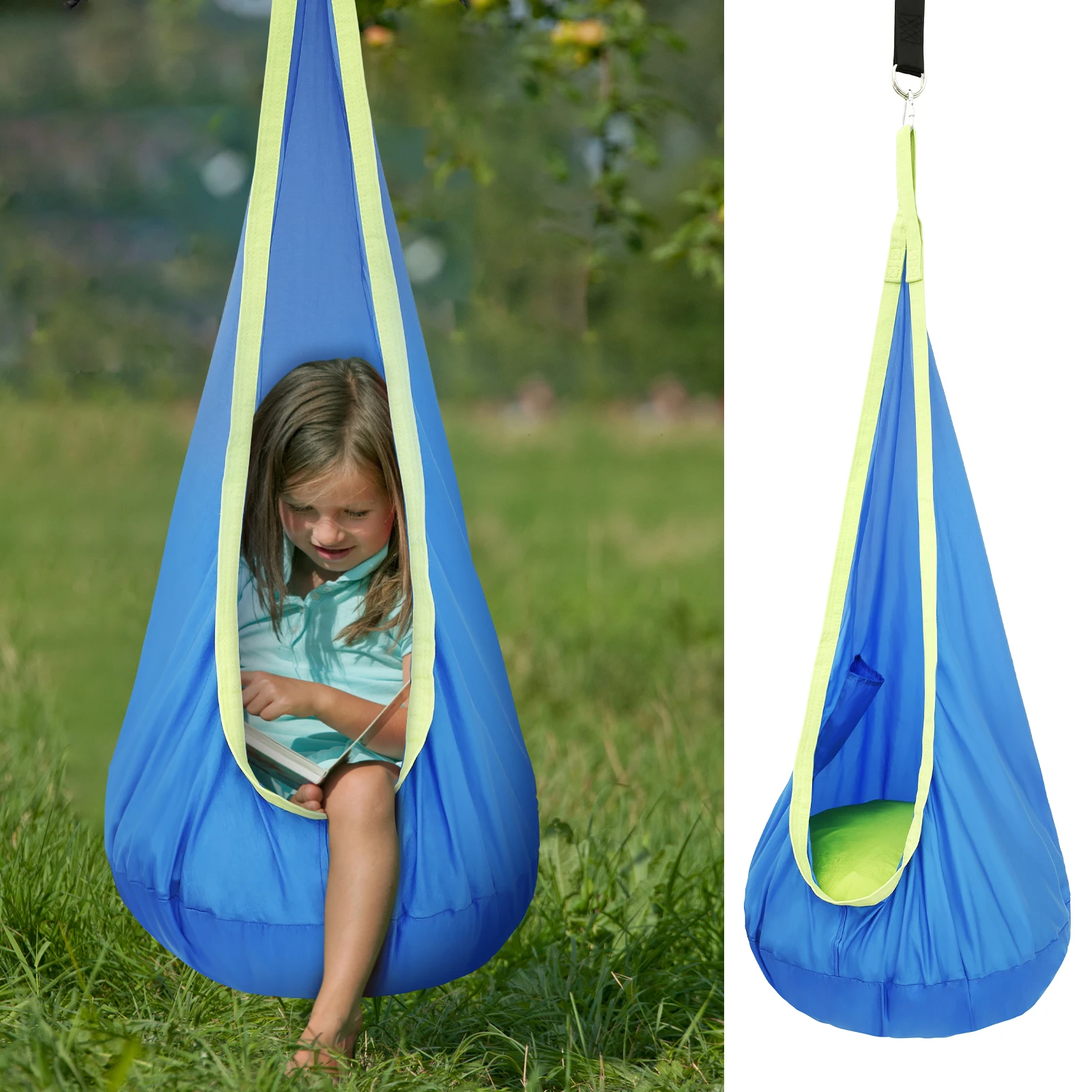 Kids Outdoor Hammock - Sensorischer Schaukelstuhl für Kinder, Tragbarer Hängesessel