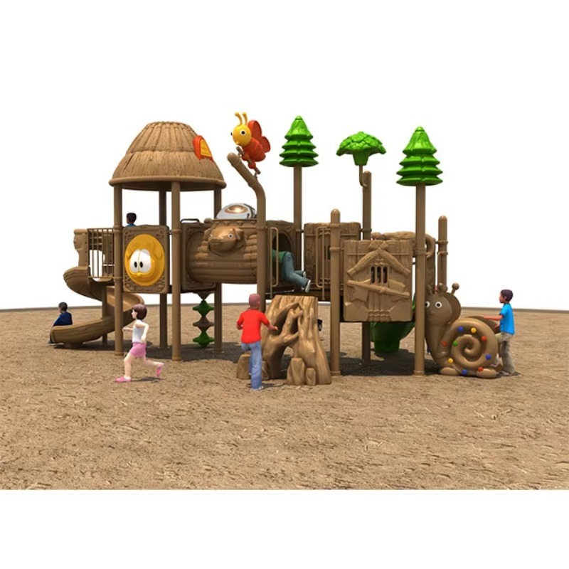 Kids Outdoor Games - Spielplatz-Rutsche mit Schaukeln für Kinder im