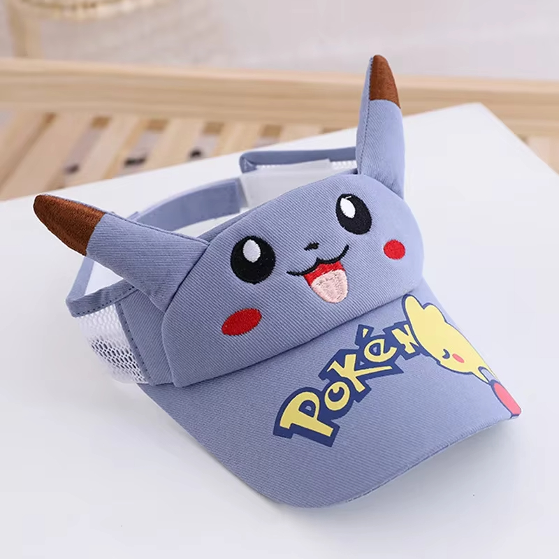 Kids Outdoor Movies - Pokemon Pikachu Kinder-Visierkappe, atmungsaktiver Sonnenhut aus