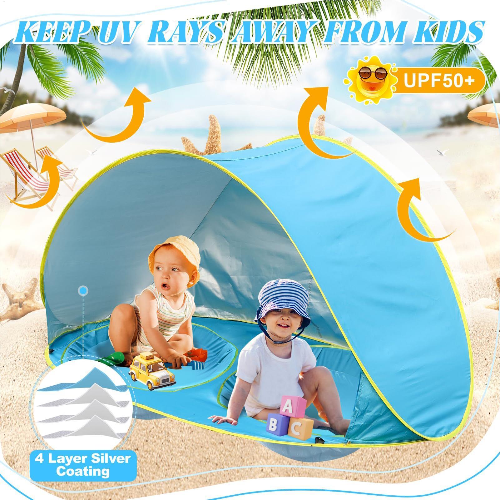 Kinder-Strandzelt mit Pool, UV – Kids Outdoor Wagon Bewertung und Preis