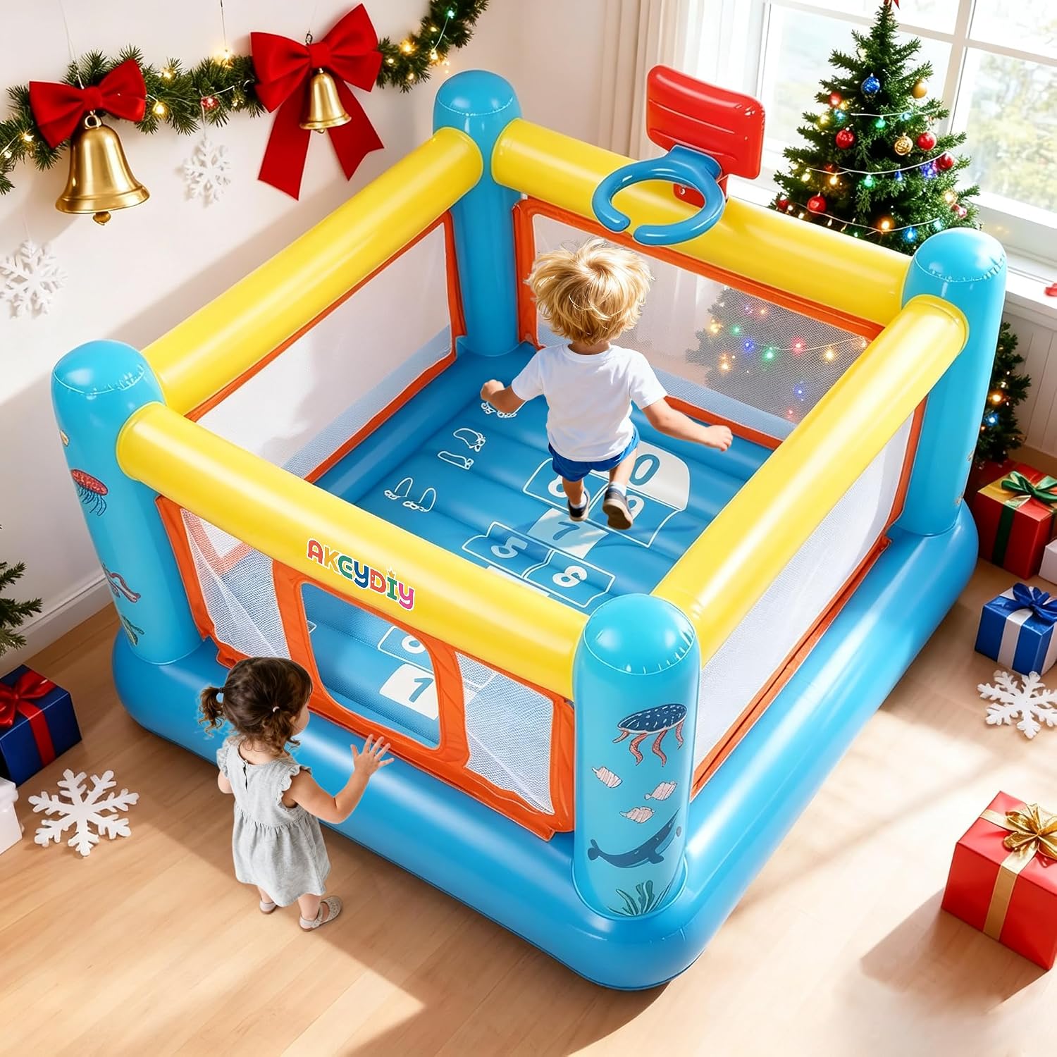 Hüpfburg, PVC Aufblasbare Hüpf – Kids Outdoor Basketball Bewertung und Preis
