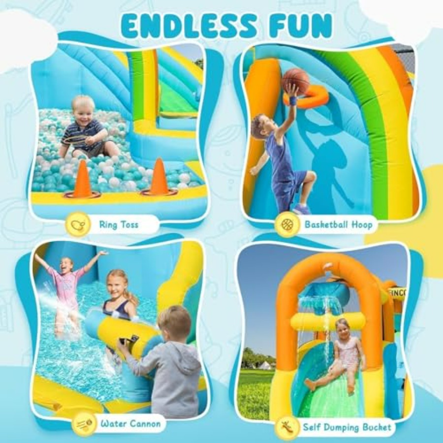 Aufblasbare Wasserrutsche für  – Kids Outdoor Basketball Bewertung und Preis