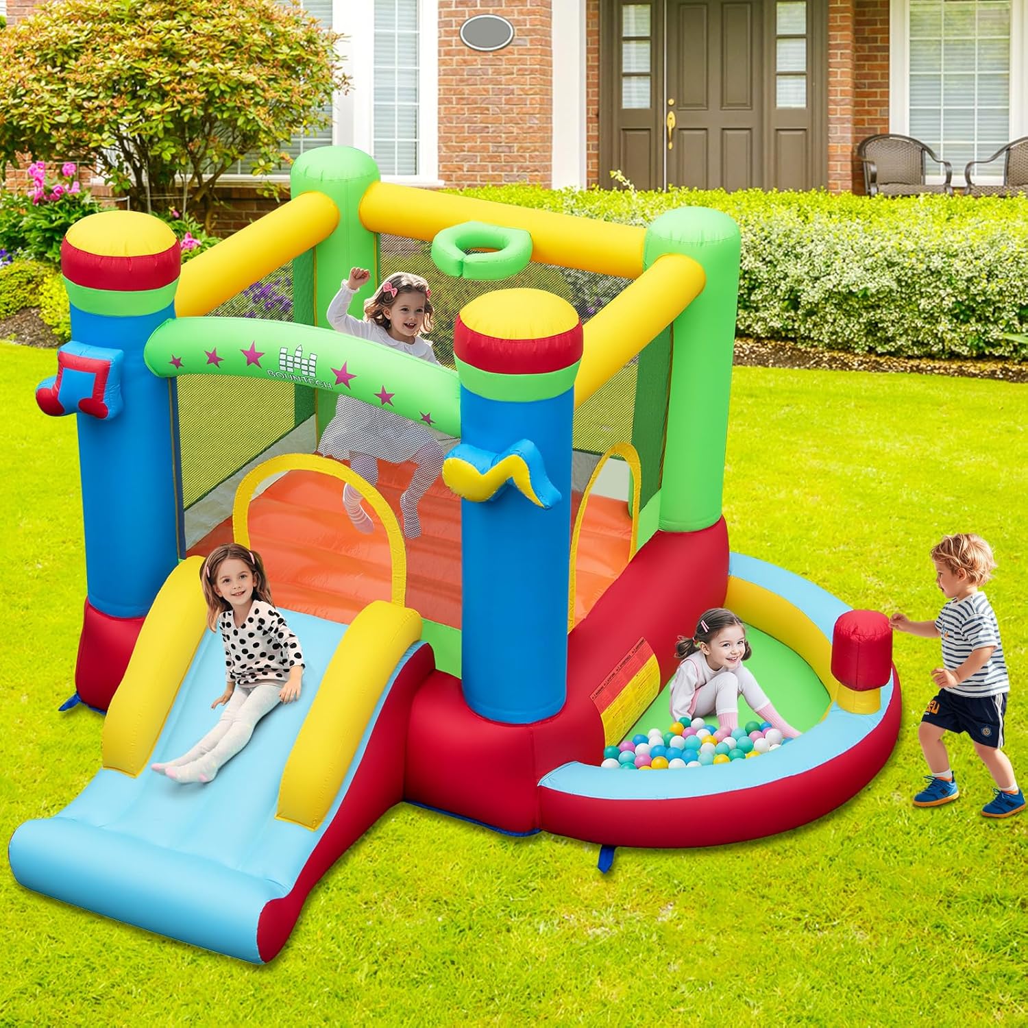 Aufblasbares Hüpfhaus mit Bäll – Kids Outdoor Basketball Bewertung und Preis