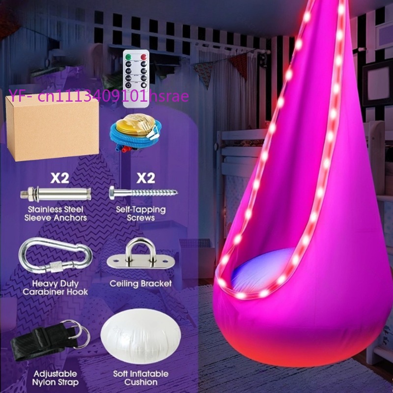 Leuchtende LED-Aufblasbare Hän – Kids Outdoor Hammock Bewertung und Preis