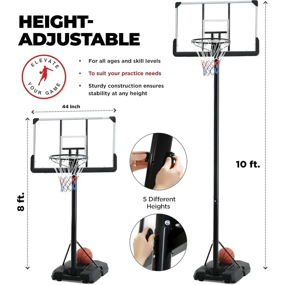 Verstellbares 44-Zoll bruchsic – Kids Outdoor Basketball Bewertung und Preis