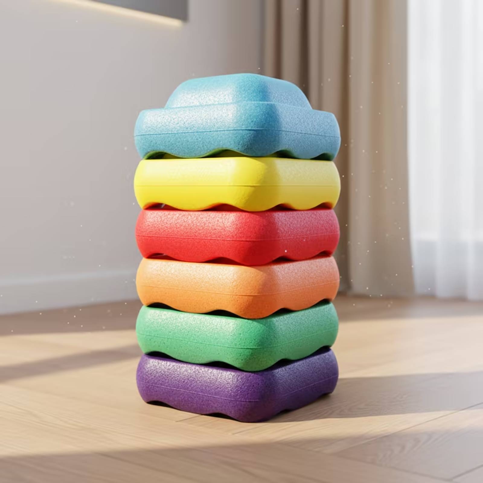 6-teiliges Balance-Trittstein- – Stepping Stone Foam Bewertung und Preis